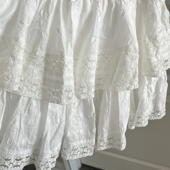 NWT American Eagle White Ruffle Mini Skort Size XS - Picture 3 of 7